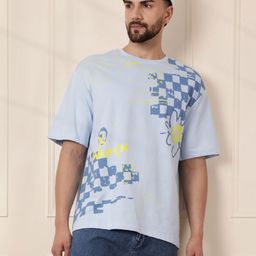 WROGN Men Printed Polo Collar Pure Cotton T-shirt-picture-14