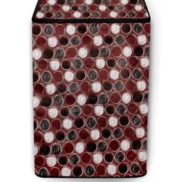 The Furnishing Tree Washing Machine Cover Abstract Pattern Maroon Compatible for Whirlpool 13 Kg Fu-image-89