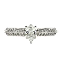 VALANOVA Women 18 Kt White Gold & Certified Lab Grown Diamond Ring 1.7gm 0.65 carat-picture-41