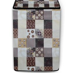 The Furnishing Tree Washing Machine Cover Compass Pattern Grey Compatible for Whirlpool 6.2 Kg Full-image-54