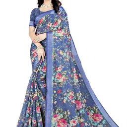 J 6 DESIGNER Floral Saree-picture-4