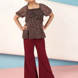 Antheaa PrintedTop With Trousers-image-95
