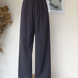 Outzidr Women Relaxed High-Rise Trousers-image-93