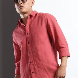 THE BEETEL HOUSE Self Design Casual Shirt-image-87