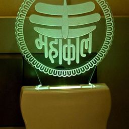SOMIL Green & Blue Printed Glass Cylinder Shaped Wall Lamp-image-90