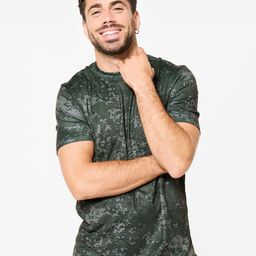 Domyos By DecathlonMen's Short-Sleeved Crew Neck Breathable Fitness T-Shirt-image-93