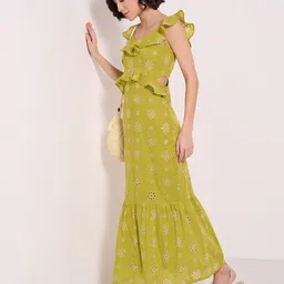 Honey by Pantaloons Floral Flutter Sleeve Maxi Dress-image-48
