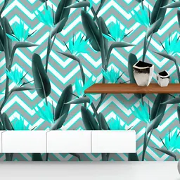 ArtzFolio Printed UV-Resistant Anti-Bacterial Modern African Crane Flower Peel & Stick Wallpaper-image-69