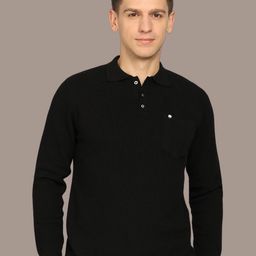 CLAPTON Men Solid Polo Collar Cotton T-shirt-image-13