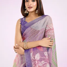 MORDEN MUSE Floral Printed Saree-picture-9