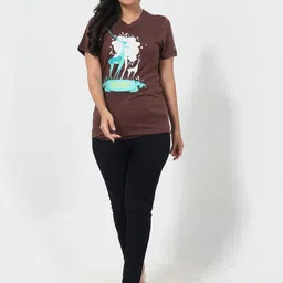 RANGRIWAZ Women Graphic Printed Round Neck Cotton T-shirt-picture-43