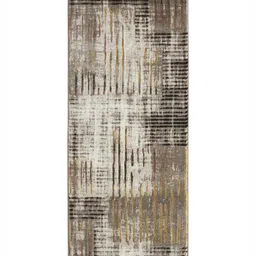 OBSESSIONS Brown Printed Rectangular Bedside Runners image 2