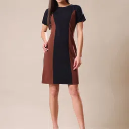 MILOST Women Colourblock A-Line Mini Dress-picture-46