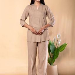 Readiprint Women Mandarin-Neck Tunic With Palazzos Co-Ords-picture-33