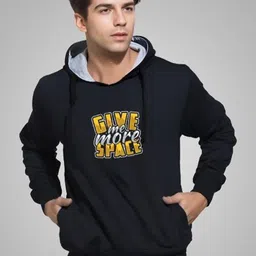 REYA Men Printed Hooded Cotton Sweatshirt-picture-4