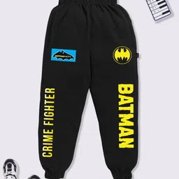YK X Minute Mirth Boys Batman Printed Pure Cotton Joggers-image-86