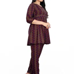 KANUDA Women Blue Poly Crepe Kurta Sets-picture-36