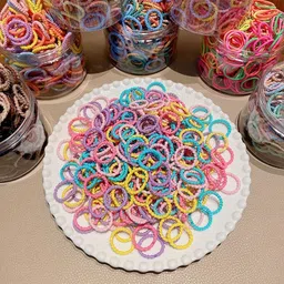 LYTIX Set Of 100 Assorted Ponytail Holders-7
