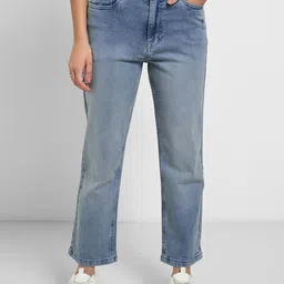 SF JEANS by Pantaloons Women Slim Fit High-Rise Mildly Distressed Heavy Fade Jeans-image-19