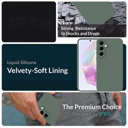 SPRIG Samsung Galaxy A35 5G Liquid Silicon Back Case Mobile Accessories image 4