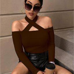 TRENDY ERA Halter Neck Cotton Crop Top-image-92