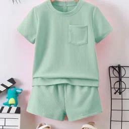 Thiya Kids Round Neck T-shirt With Shorts-image-19