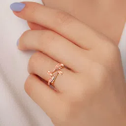 Joyalukkas Women Solid14 kt Finger Ring Gold-image-55