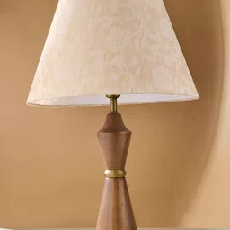 Fabindia Antra Beige & White Floral Printed Frusturical Shaped Cotton Lampshade-picture-33