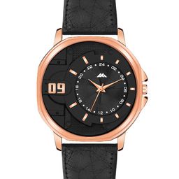 DOUBLERUN Men Skeleton Dial & Leather Straps Analogue Multi Function Watch H05NMT-39 image 5