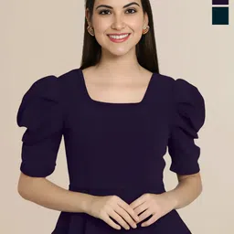 Mast & Harbour Women Solid Regular Top Pack of 2-image-57