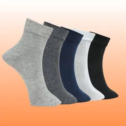 MJE Unisex Pack Of 5 Comfortable Ankle-Length Socks-49