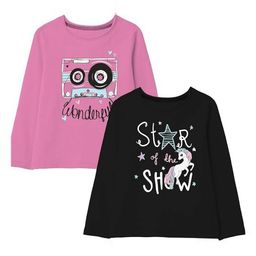 x2o Girls Typography 2 Printed Applique T-shirt-image-29