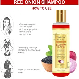 DRONTIKA Set Of 4 Red Onion Natural Shampoo - 200 ml Each image 3