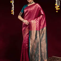 Mitera Ethnic Motifs Zari Paithani Saree-picture-45