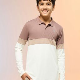 technosport Boys Polo Slim Fit Sports T-shirt Colourblock with TECHNO DRY-picture-37