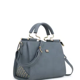 EVEDA PU Structured Satchel with Quilted image 5