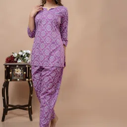 Shedika Women Printed Night suit-image-27