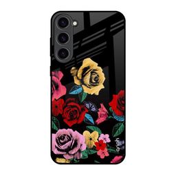 QRIOH Floral Printed Samsung Galaxy S23 Plus 5G Back Case Mobile Accessories-image-60