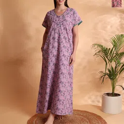 G4Girl Printed Maxi Nightdress-picture-32