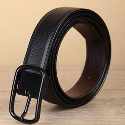 WINSOME DEAL Men Tang Closure Textured Formal Belt-image-98