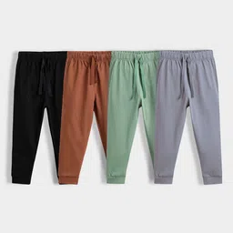 Orange Sugar Boys Pack of 4 Cotton Mid-Rise Joggers-picture-39