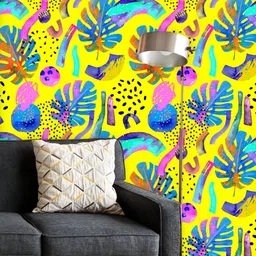 ArtzFolio Printed UV-Resistant Anti-Bacterial Abstract Watercolor Shapes Peel & Stick Wallpaper-image-43
