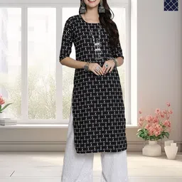 HERE&NOW Women Pack Of 2 Ethnic Motifs Printed Daily Straight Kurtas-picture-14