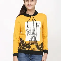 YYCLOTHING Unisex Kids Graphic Printed Hood Cotton T-shirt-image-55