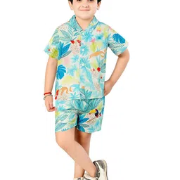 BAESD Boys Printed Shirt with Shorts-image-84