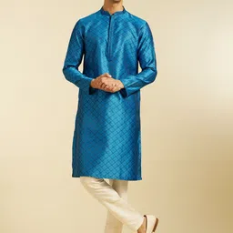Diwas by Manyavar Men Thread Work Kurta-picture-42