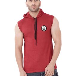 Blisstone Men Solid Hooded Slim Fit T-shirt-picture-49