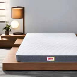 USHA SHRIRAM White Rizewell Silky Soft with NPSS Tech Quilted Orthopedic Queen Mattress-image-38