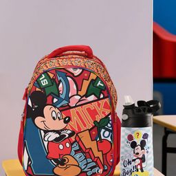 YK Kids Set Of 2 Disney Mickey Printed School Backpack With Insulated Water Bottle-picture-40