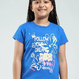 Monte Carlo Girls Typography Printed Regular Cotton Top-picture-39